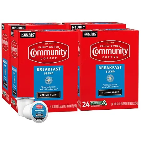 Select Accts: 96-Ct Community Coffee Breakfast Blend Medium Roast K-Cup Pods
