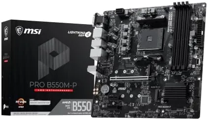 MSI PRO B550M-P AM4 AMD B550 Micro ATX Motherboard