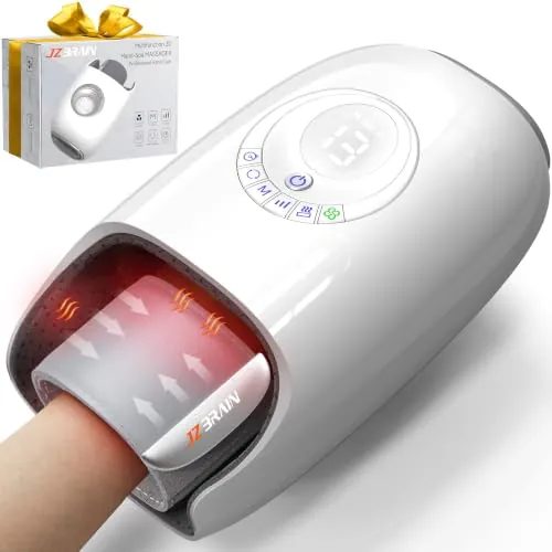 JZBRAIN Cordless Hand & Wrist Massager with Heat & Compression