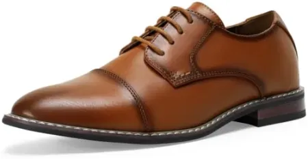 Jousen Men's Dress Shoes Cap Toe Lace-Up Oxfords