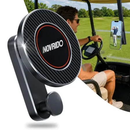 NOVRIDO Magnetic MagSafe Golf Cart Phone Holder