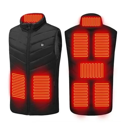 Heated Vest with 8 Heating Zones