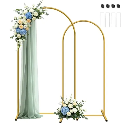 Metal Arch Backdrop Stand Set of 2 (7.2ft/6ft)