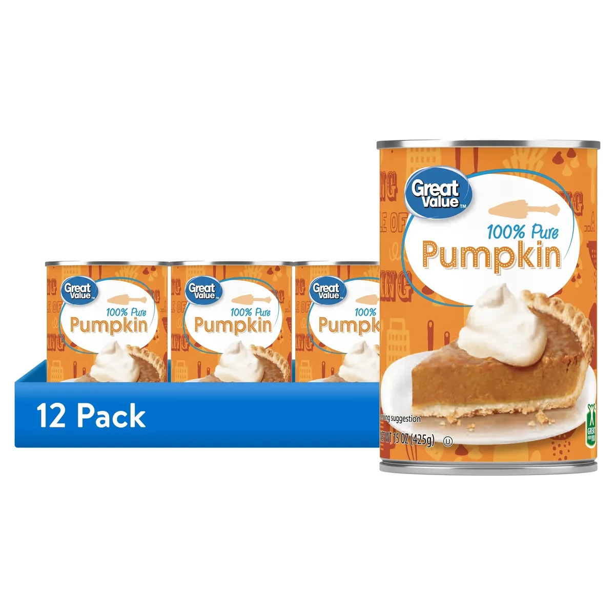 Pure Pumpkin for Pumpkin Pies 12 Pack