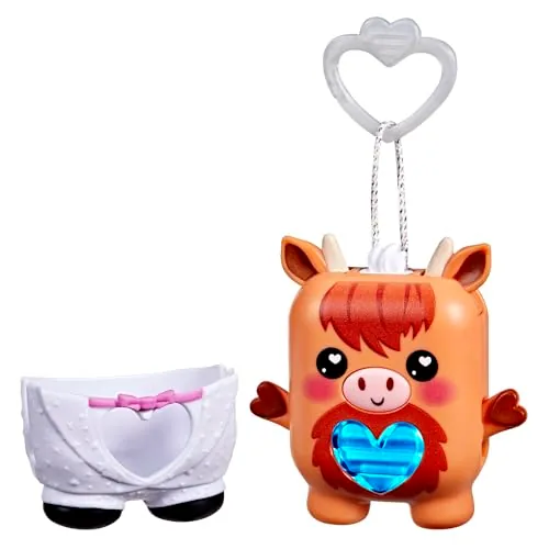 2.7" Nano-Mals Cowbert the Highland Cow Interactive Electronic Pet Toy