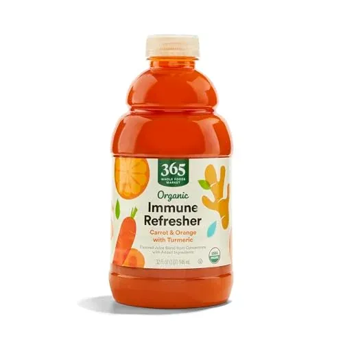 32-Oz 365 by Whole Foods Market Organic Carrot and Orange Juice with Turmeric
