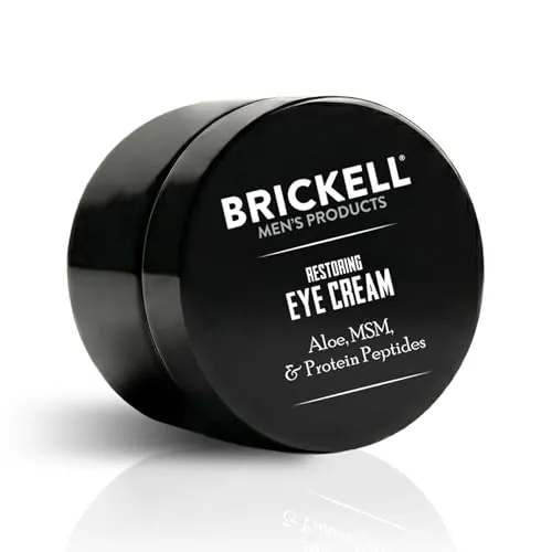 Brickell Men's Restoring Under Eye Cream for Men, Anti Aging Eye Balm