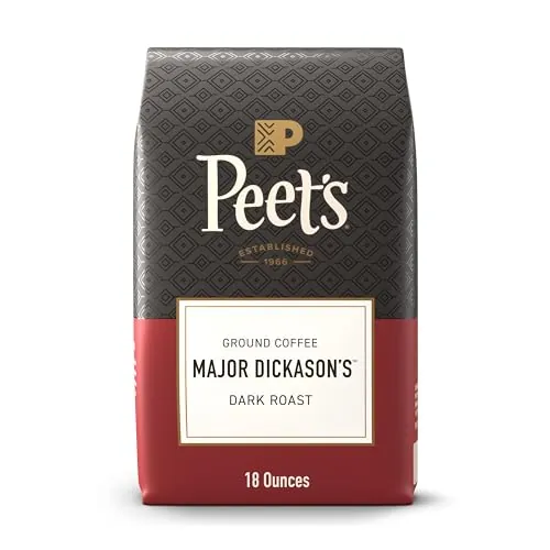 Peet's Coffee Major Dickason's Blend Dark Roast Ground Coffee 18 Ounce Bag