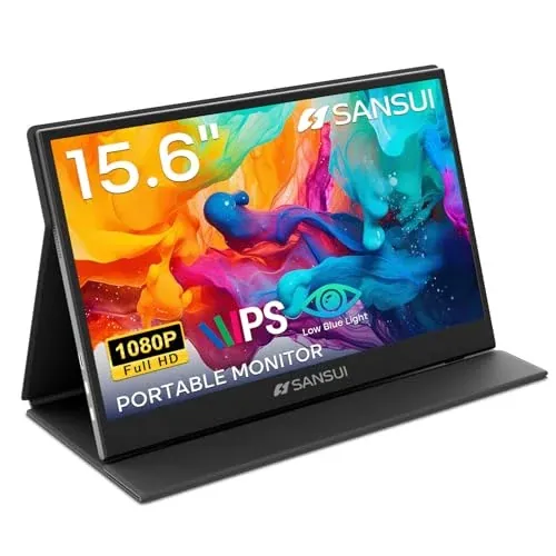 SANSUI 15.6 Inch 1080P Portable Monitor