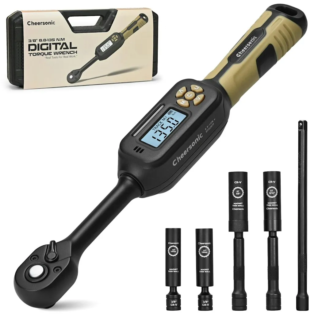 Cheersonic Digital Torque Wrench 3/8" Drive Set
