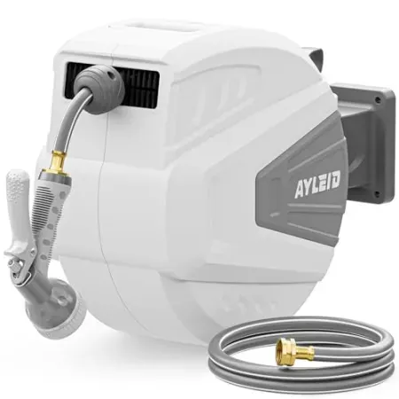Ayleid 100' x 1/2" Retractable Garden Hose Reel