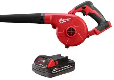 Milwaukee M18 18V Lith-Ion Cordless Compact Blower w/ 2.0 Ah Battery