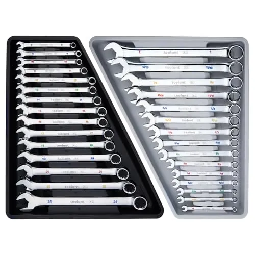 Toolant Max Grip 30pcs Professional Metric & SAE Combination Wrench Set