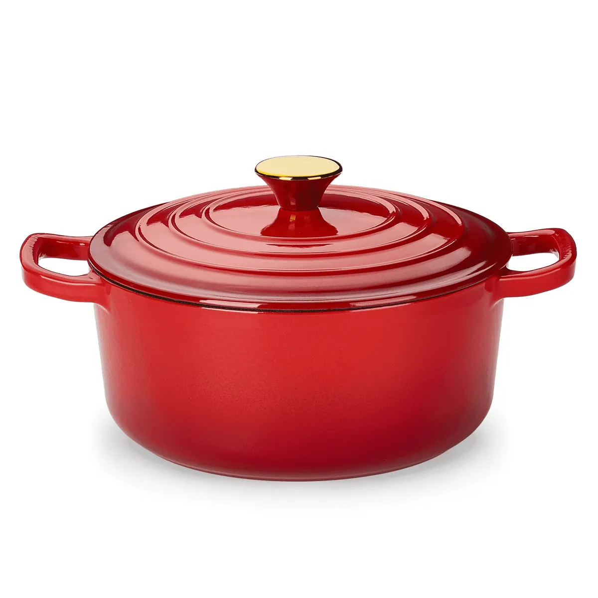 CAROTE 4.5-Quart Enamel Cast Iron Dutch Oven