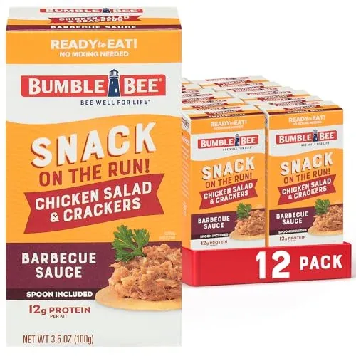 Bumble Bee Snack On The Run BBQ Chicken Salad Kit, 12-Pack