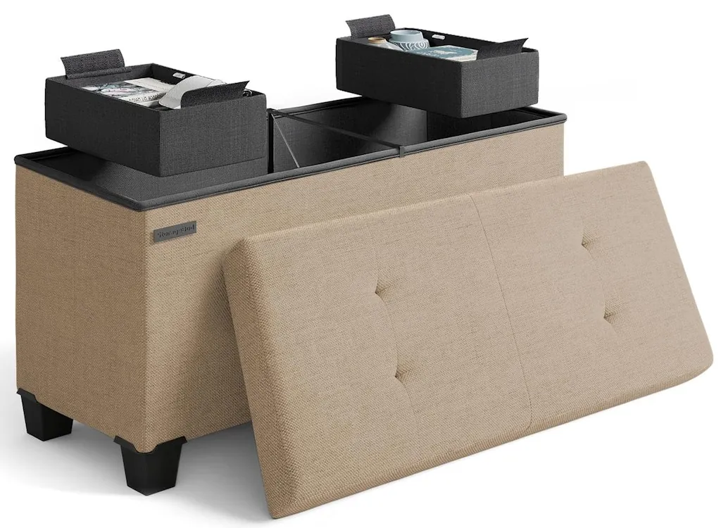 30" Storage Ottoman Bench