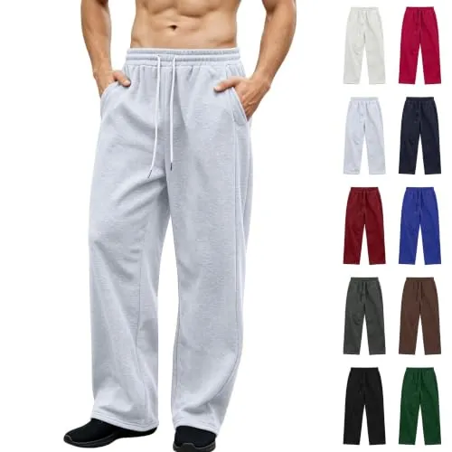 Baggy Wide Leg Sweatpants with Pockets