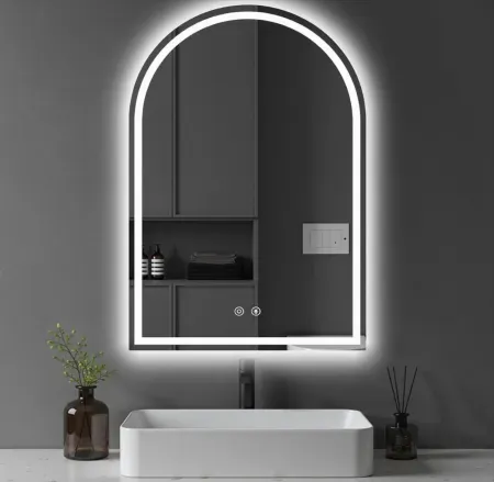 DUMOS 24"×36" Bathroom Mirror w/ Dimmable LED Lights