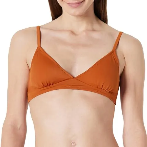 Amazon Essentials Women’s Light-Support Triangle Bikini Swimsuit Top