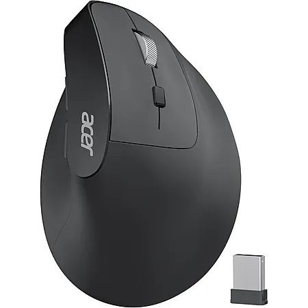 acer Ergonomic Wireless Vertical Mouse w/ 6 Buttons & Adjustable DPI