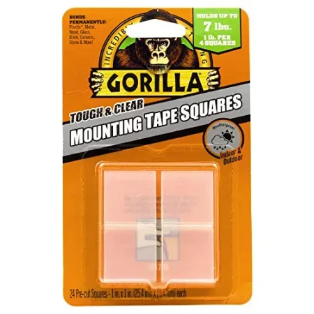 24-Count Gorilla Tough & Clear Double Sided Tape Squares