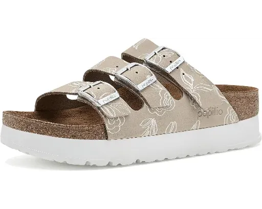 Birkenstock Papillio Florida Platform Slides Oyster