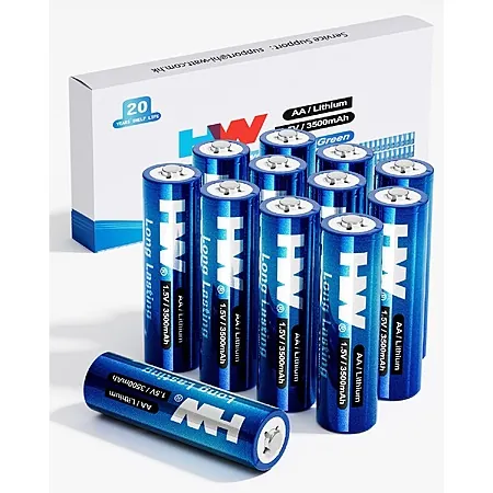 Prime Members: 12-Pk HW 3500mAh 1.5V AA Lithium Batteries