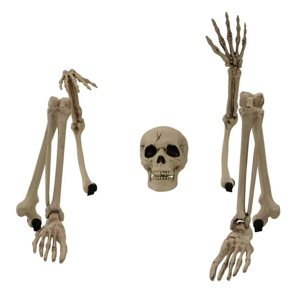 Haunted Hill Farm Ground-Breaking Skeleton Stakes Halloween Decoration