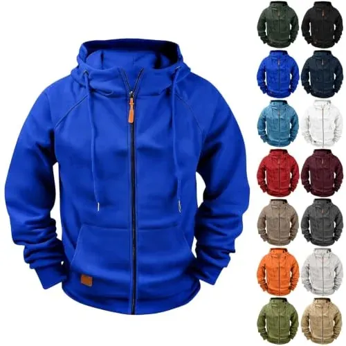 Zip Up Oversized Hooded Sweatshirts