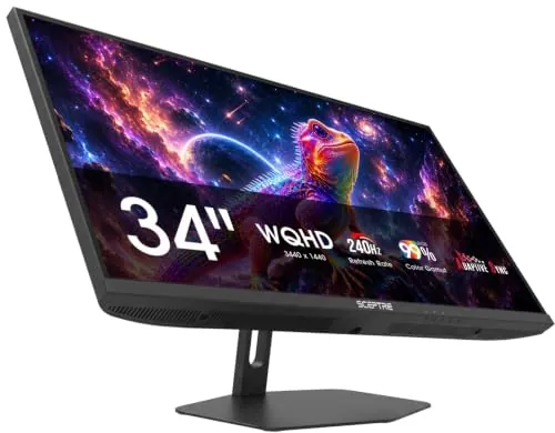 Sceptre Prime 34" UWQHD 240Hz VA Ultrawide Gaming Monitor