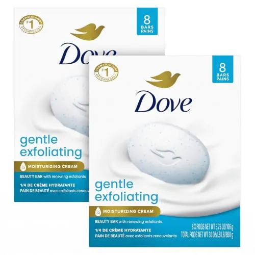 Dove Gentle Exfoliating Beauty Bar Soap 16-Pack