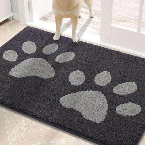 Buganda 30x20 Dog Door Mat Dark Grey