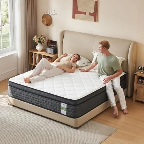 Yantan 10 Inch Medium Firm Hybrid Twin Mattress