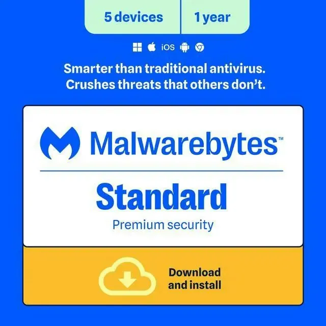 Malwarebytes Premium Security 5-Device 1-Year Subscription