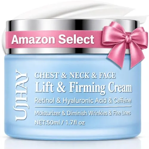 UJhay Retinol Neck Cream with Hyaluronic Acid and Caffeine