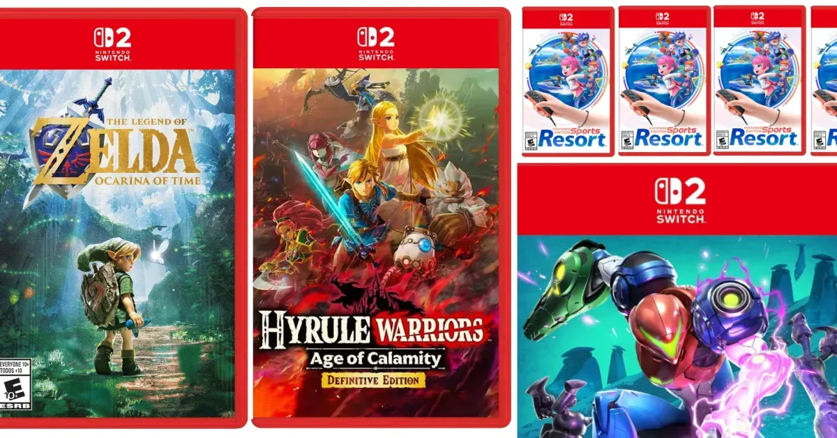 Switch 2 pre-order discounts: Hyrule Warriors, Zelda Ocarina of Time, Sports Resort