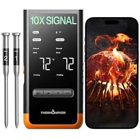 ThermoMaven Wireless Meat Thermometer: G4 4-Probe $110, G2 2-Probe