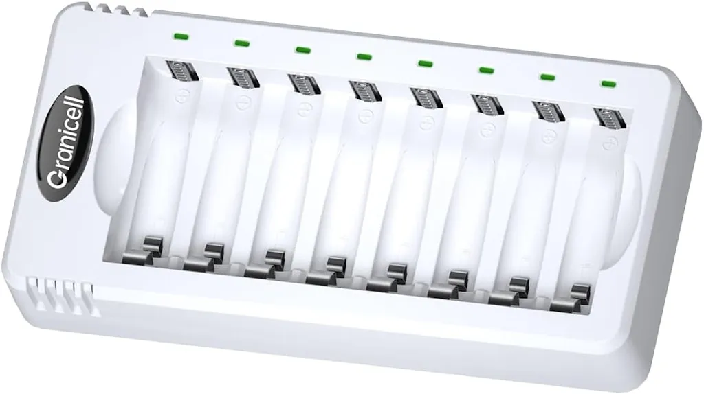 Granicell 8-Bay AA & AAA USB Battery Charger