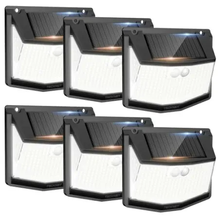6-Pack TECKNET 248-LED Outdoor Solar Lights w/ Motion Sensor