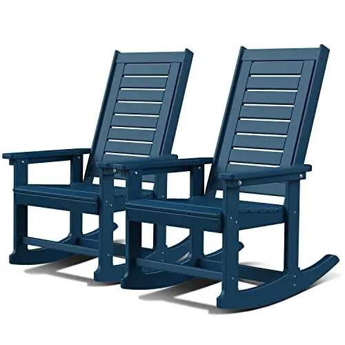 GREENVINES Oversized Outdoor Rocking Chairs Set of 2