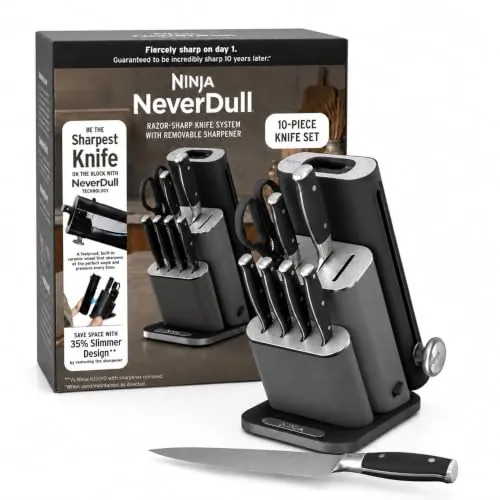 Ninja NeverDull 10-Pc German Steel Knife Set
