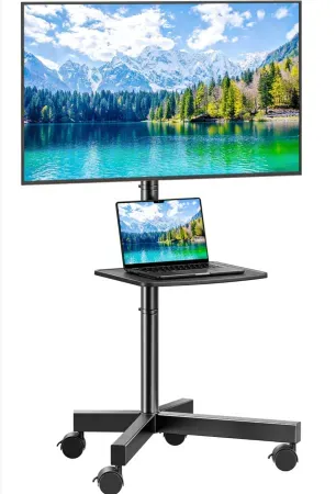 Perlesmith Mobile Rolling 26" - 60" TV Stand Cart