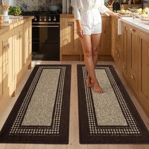 Kitchen Runner Rugs Set of 2