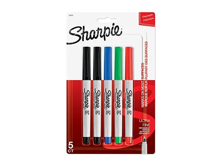 Sharpie Permanent Markers Ultra Fine Point Assorted Colors 30 Count