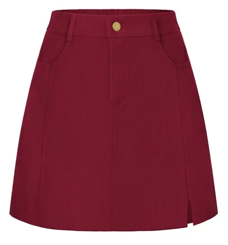 Belle Poque Women Corduroy Short Skirts