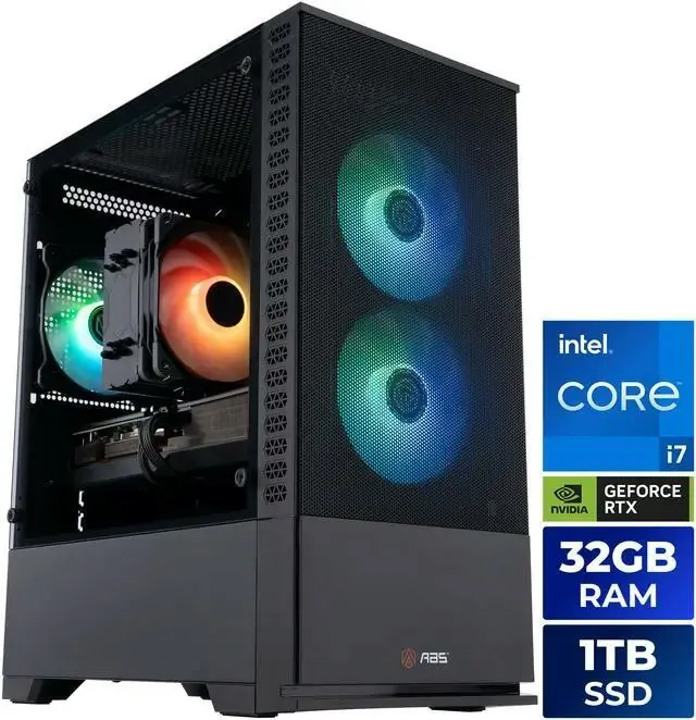 ABS Cyclone Aqua Core i7-14700F Gaming Desktop PC