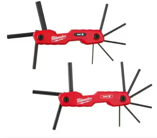 Milwaukee 17-Key Folding Hex Key Set (SAE/Metric)