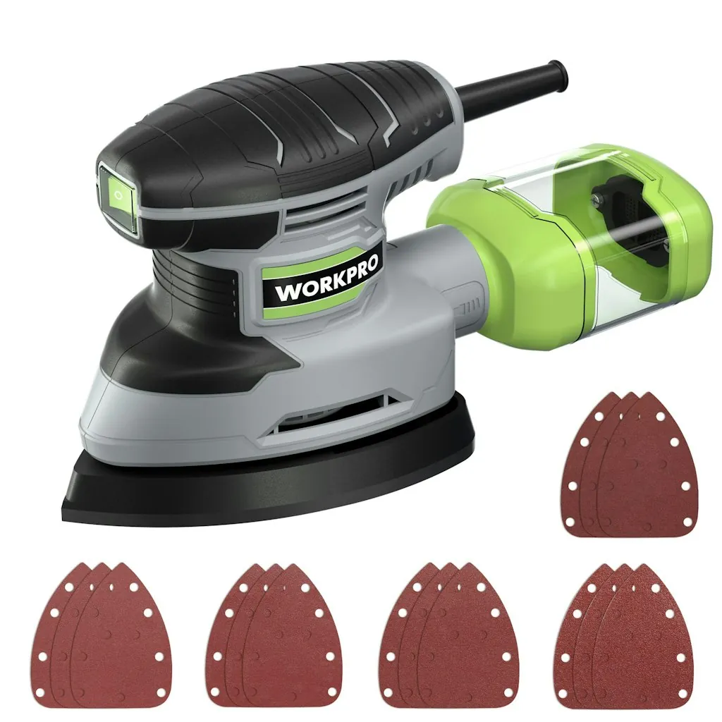 WorkPro 1.6 Amp Electric Sander w/ Dust Bag