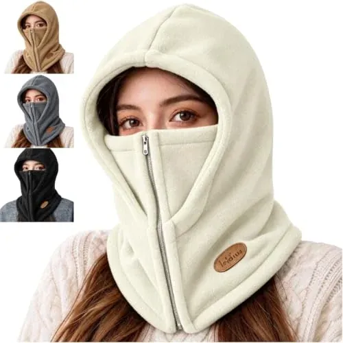 Zip Thermal Balaclava Face Neck Cover Hat