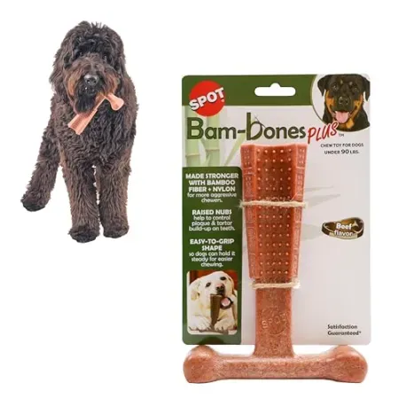 SPOT Bam-Bones Plus 7" T-Bone Dog Chew (60 - 90lb Dogs)